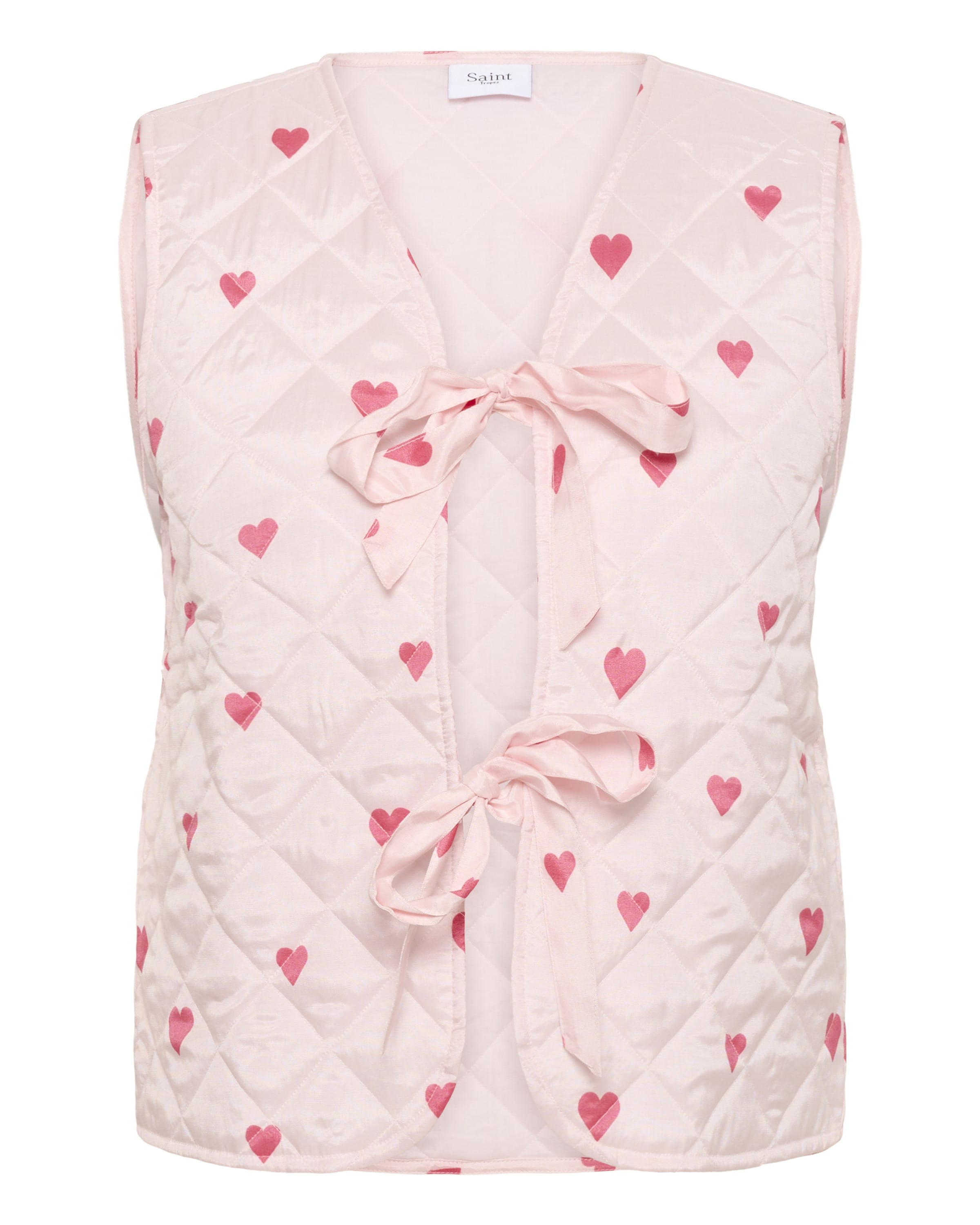 Gilet 'Evitta ' SAINT TROPEZ en rose : devant