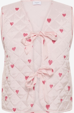 Gilet 'Evitta ' SAINT TROPEZ en rose : devant