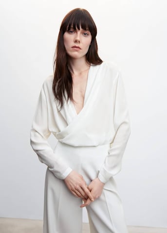 MANGO Blouse 'Tulipan' in White: front