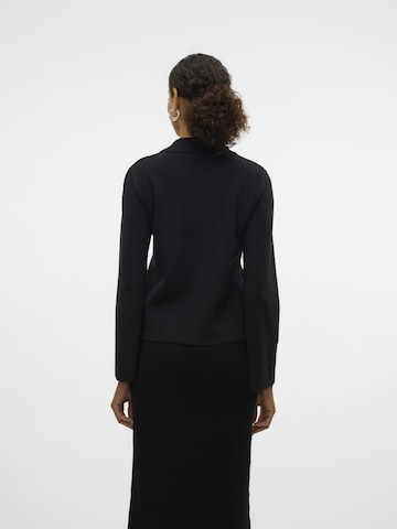 VERO MODA Gebreid vest 'AWHANNA' in Zwart