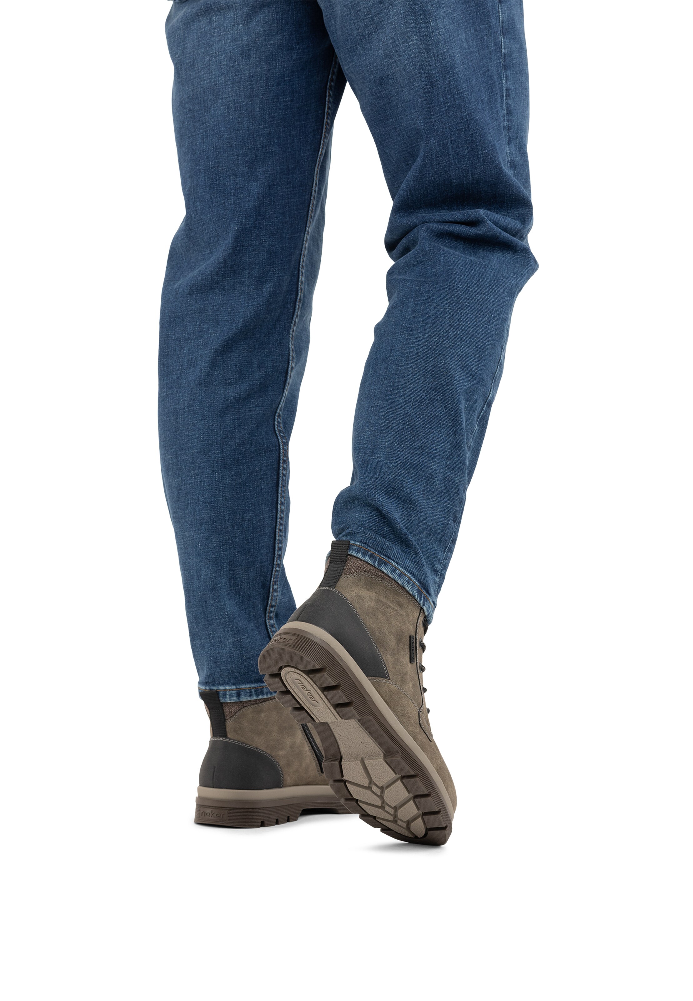 Rieker Schnürboots in Grau