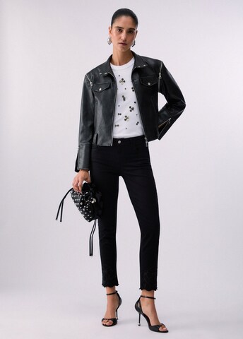 Liu Jo Skinny Fit Дънки в черно: отпред