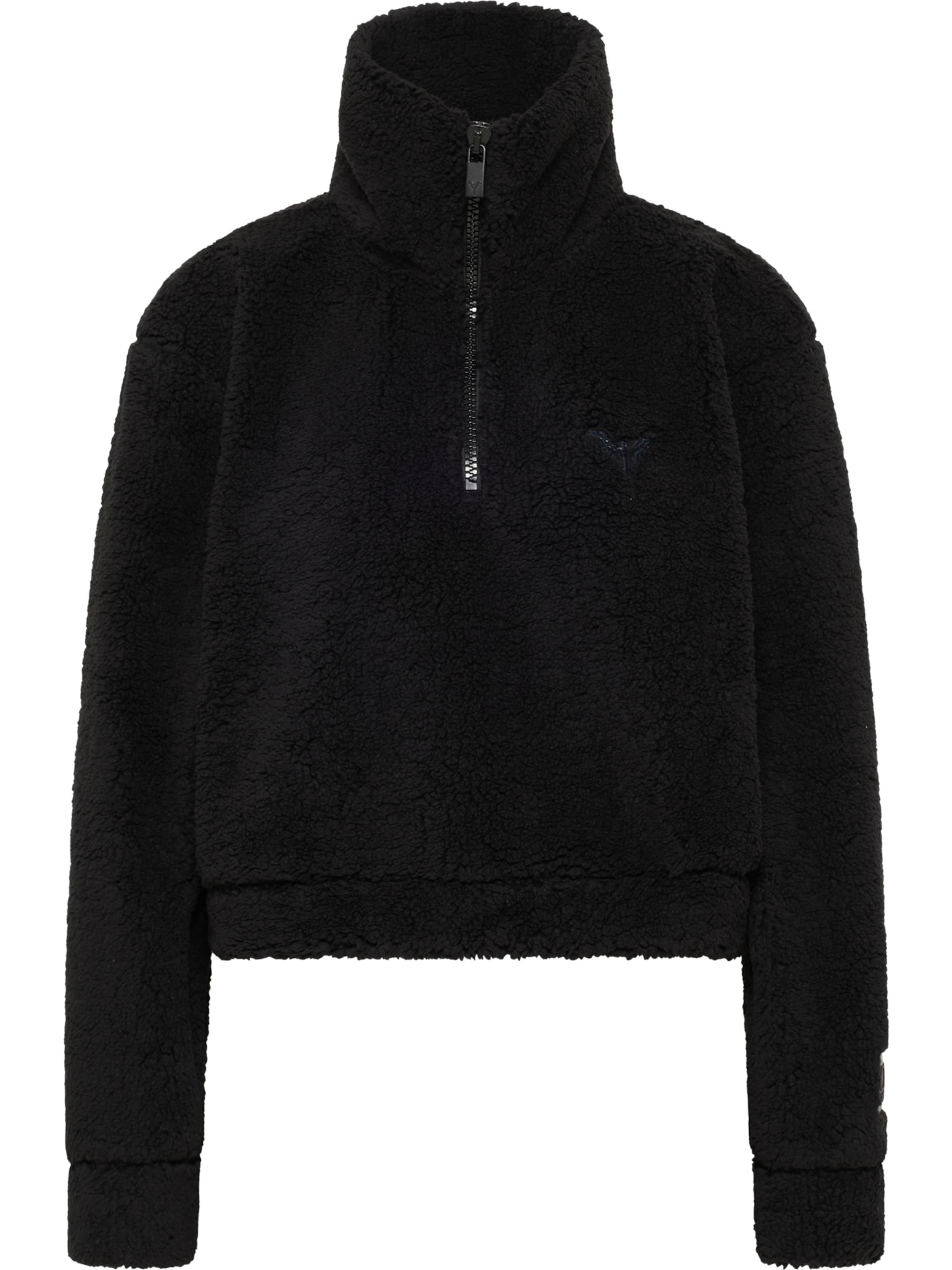 Sweat-shirt Carlo Colucci en noir : devant