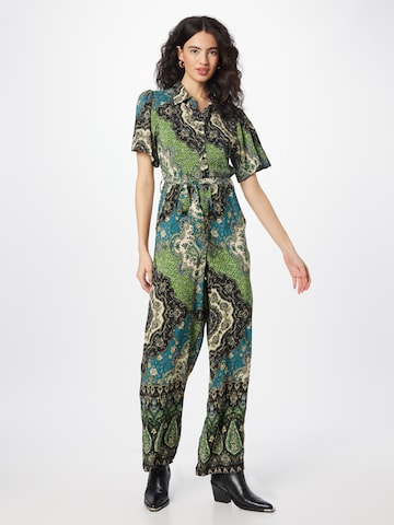 Warehouse Jumpsuit in Groen: voorkant