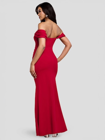 Robe de soirée GODDIVA en rouge