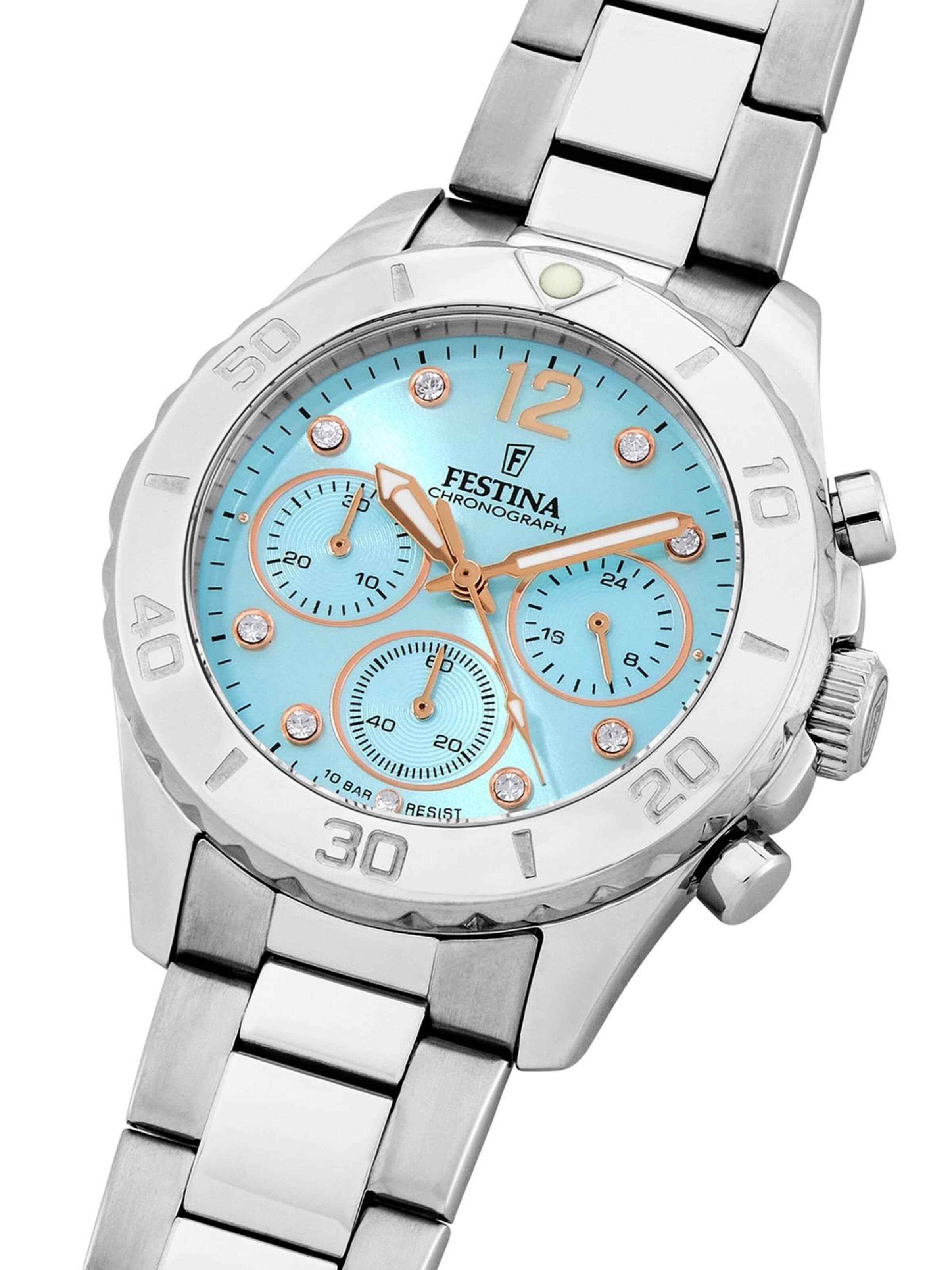 FESTINA Analogové hodinky 'Chronograph Boyfriend' – modrá