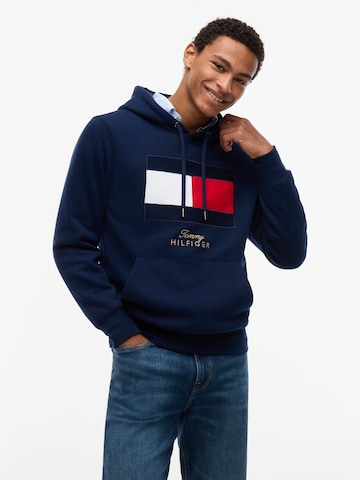 Bluză de molton de la TOMMY HILFIGER pe albastru: față