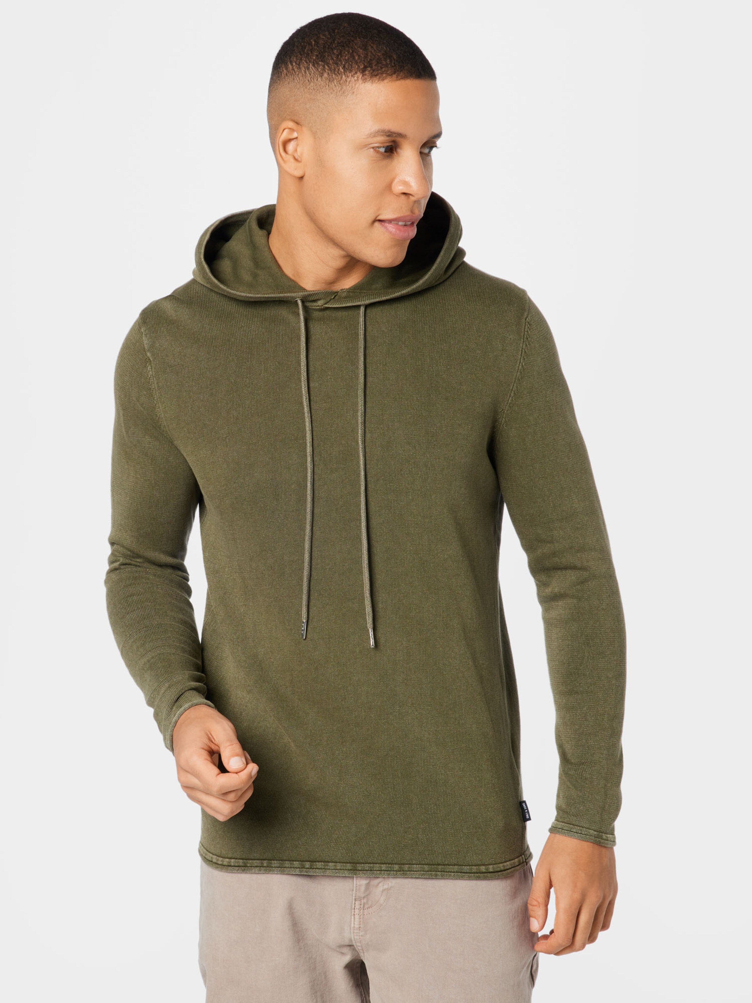 Männer Pullover & Strick Only & Sons Pullover 'Garson' in Oliv - QW52422 Männer Pullover & Strick Only & Sons Pullover 'Garson' in Oliv - QW52422