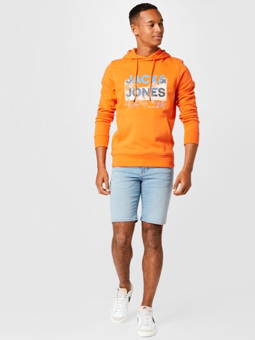 JACK & JONES Mikina 'Trek' – oranžová