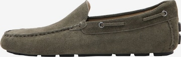 MANGO MAN Moccasins 'Driver' in Green: front