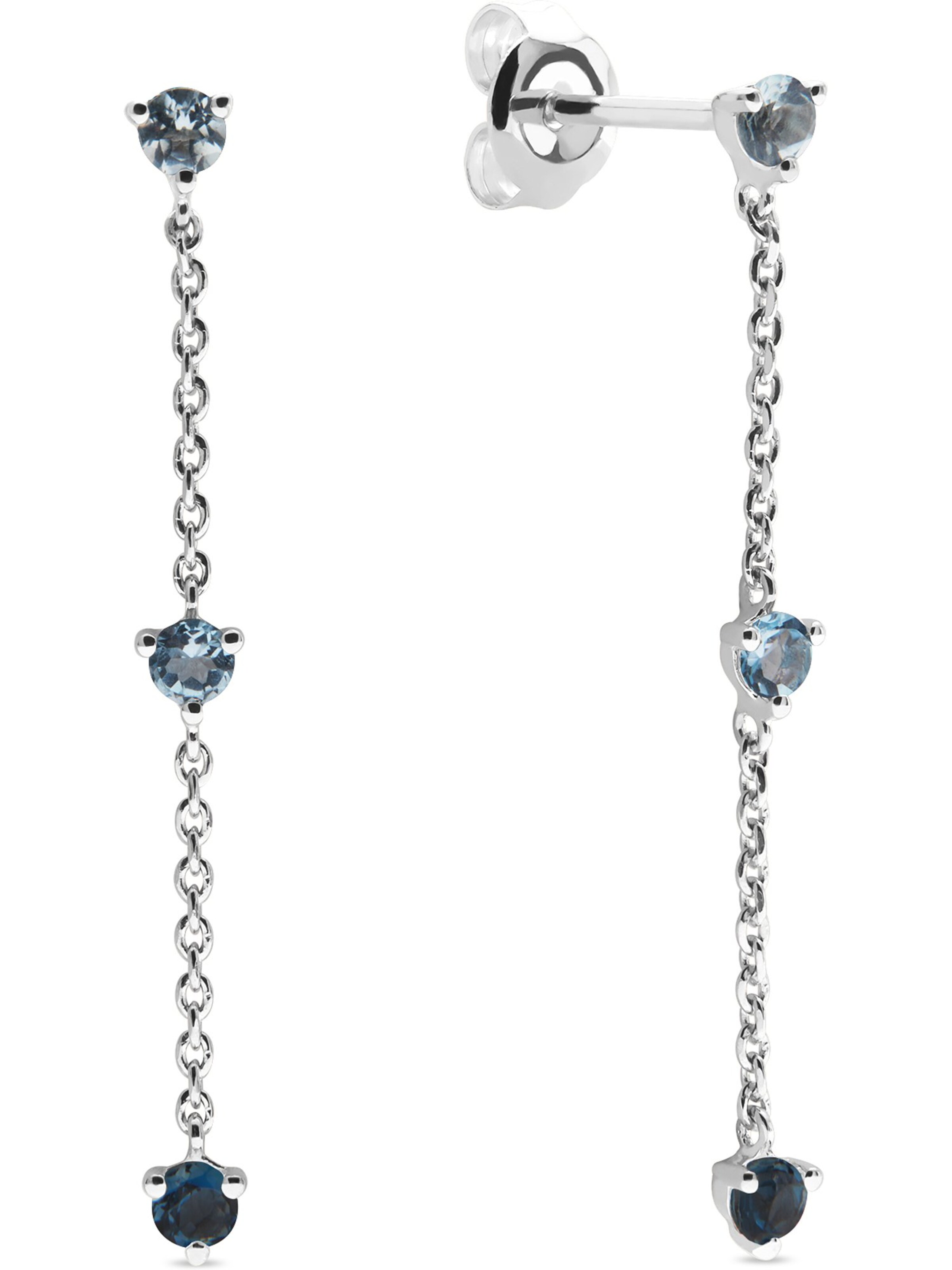 CHRIST Earrings in Blue / Silver, Item view