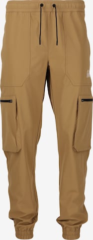SOS Tapered Sporthose 'Salonga' in Braun: Vorderseite