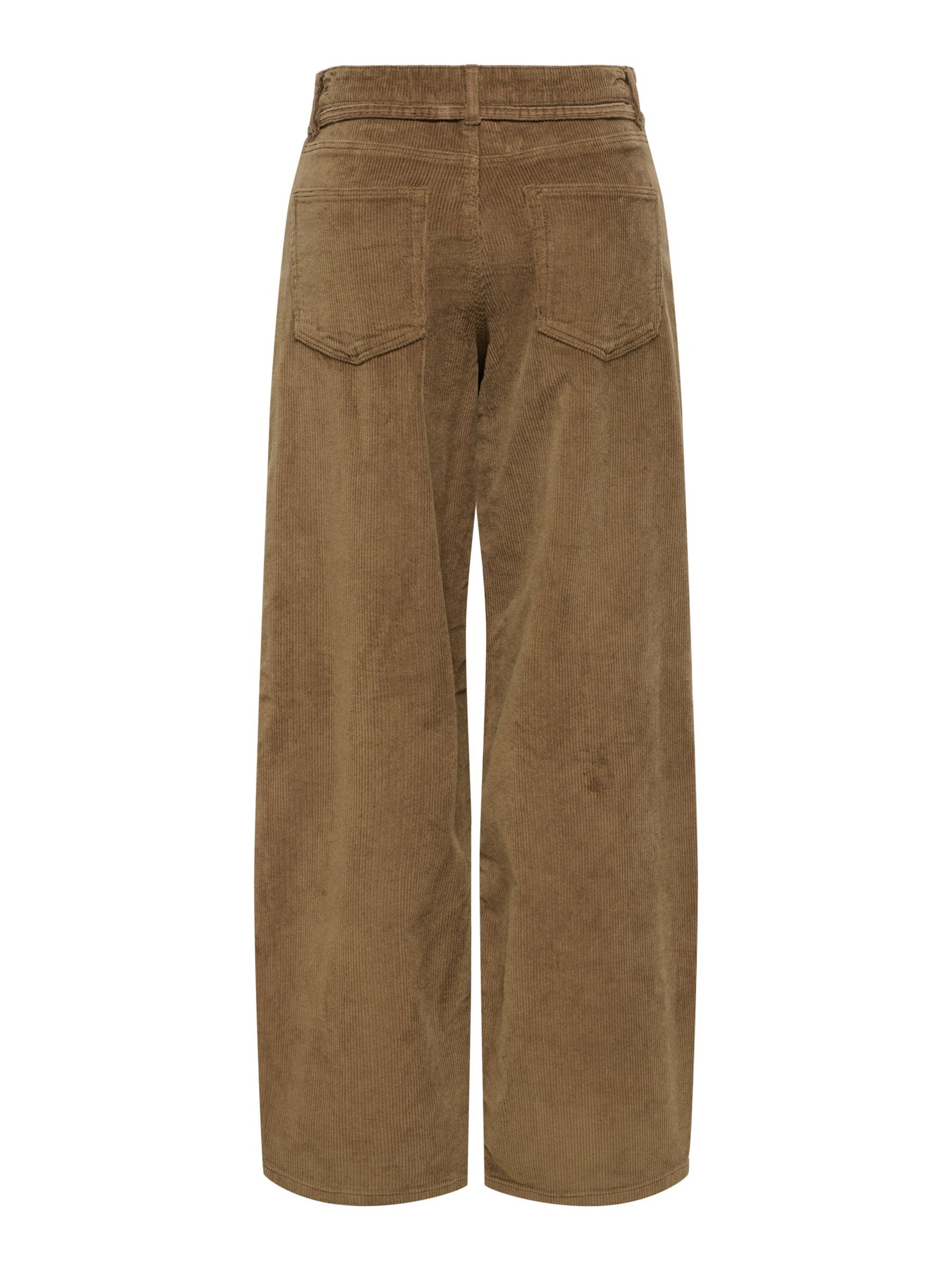 ONLY Loose fit Pants 'ONLGianna-Global' in Brown