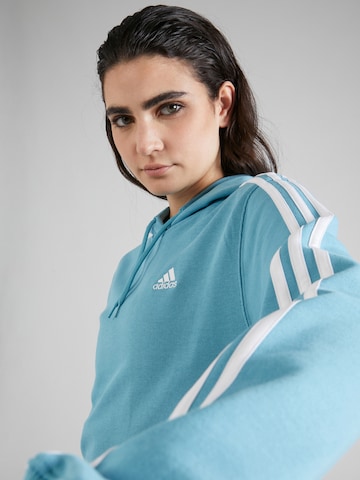 ADIDAS SPORTSWEAR Αθλητική μπλούζα φούτερ 'Essentials 3-Stripes French Terry ' σε μπλε