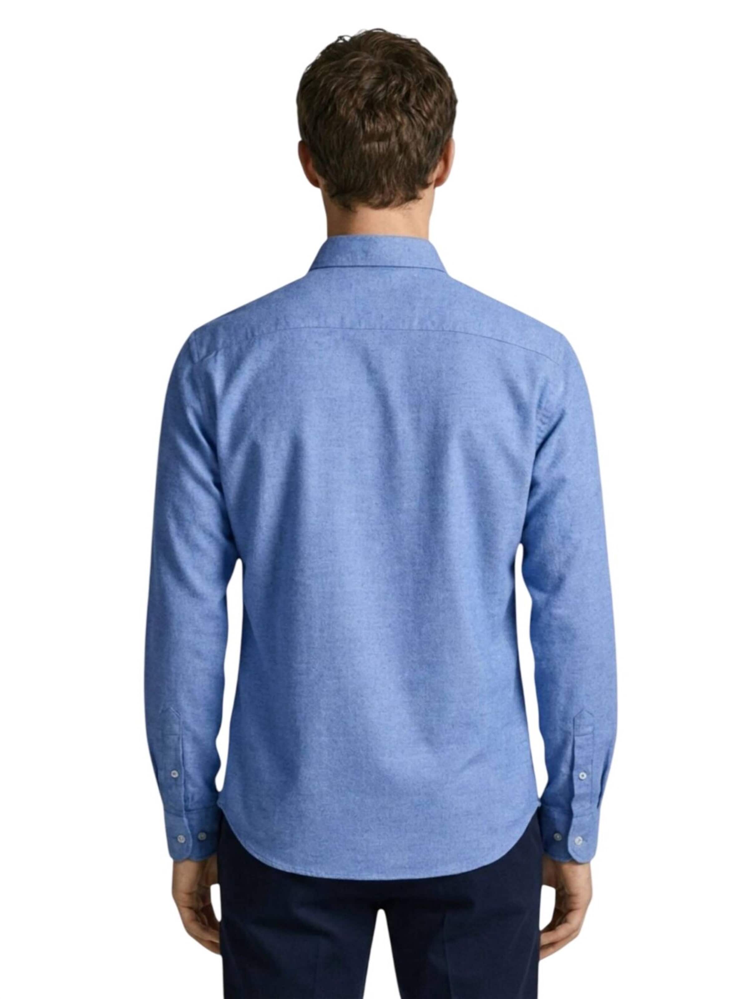 Ramsey Regular fit Zakelijk overhemd in Blauw