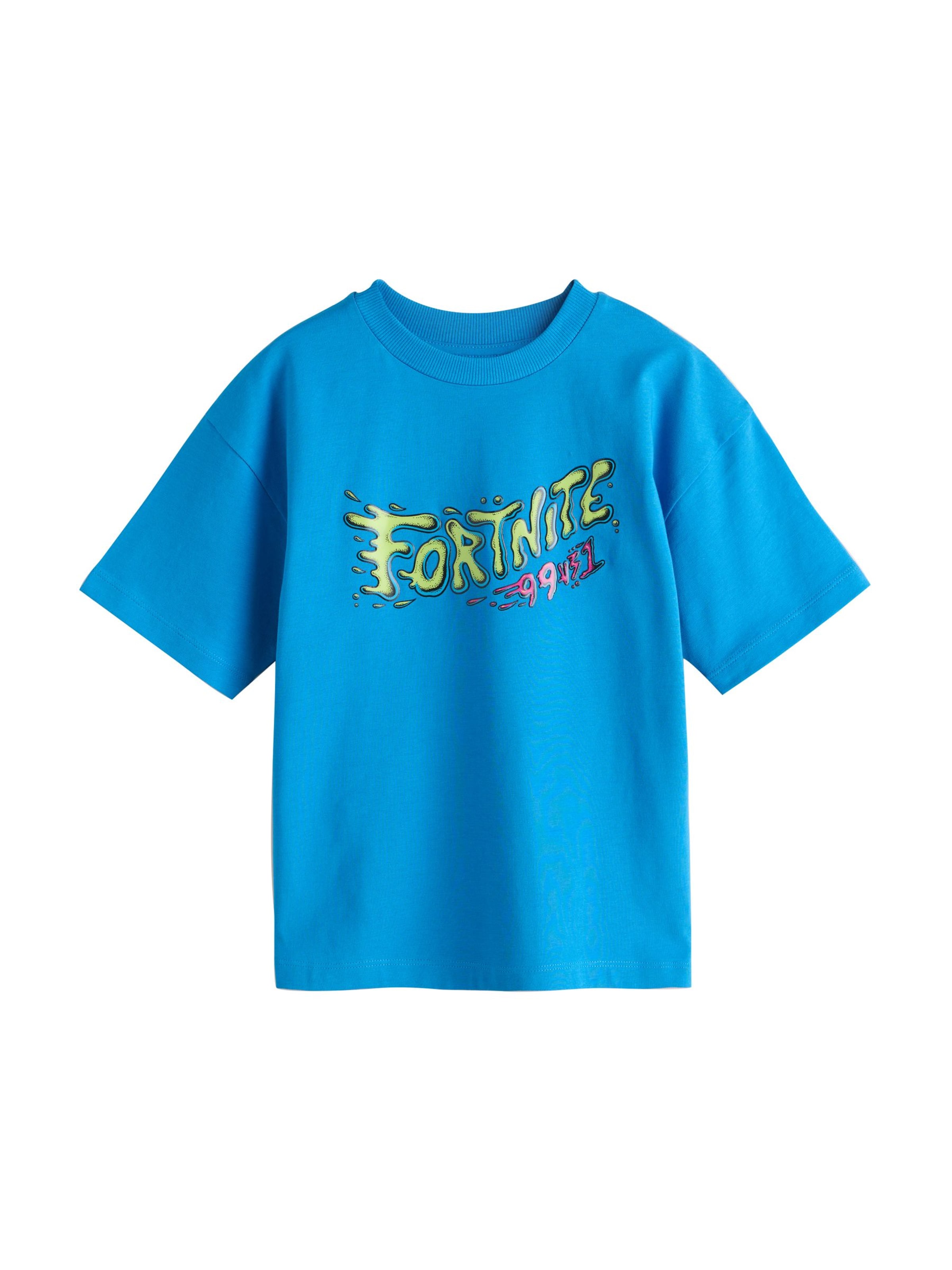 T-Shirt 'Fortnite' Next en bleu : devant