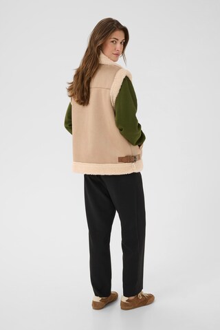 Gilet 'Uma' Cream en beige