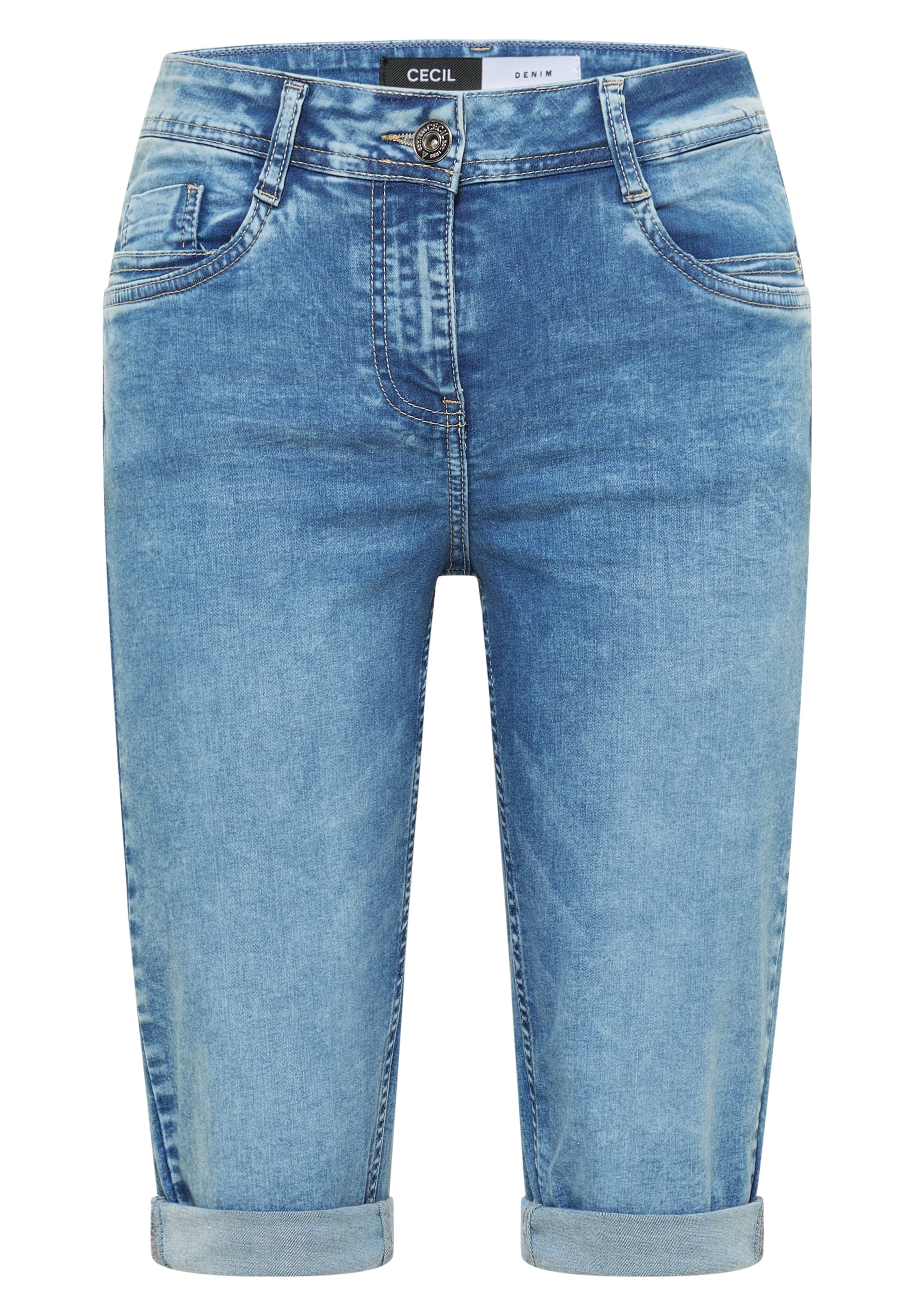CECIL Slimfit Jeans in Blau: Vorderseite