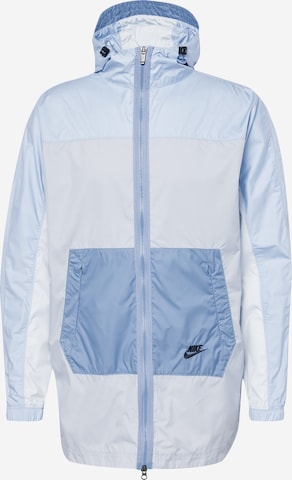 Nike Sportswear Демисезонная куртка в Синий: спереди