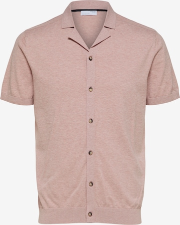 SELECTED HOMME Button Up Shirt in Pink: front