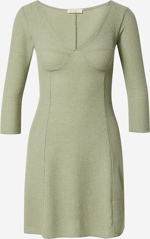 24COLOURS Knit dress in Green: front