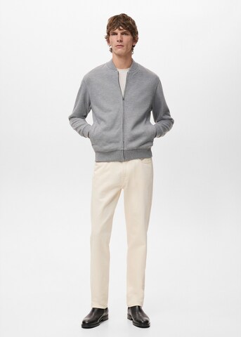 MANGO MAN Strickjacke 'Cerlerb' in Grau