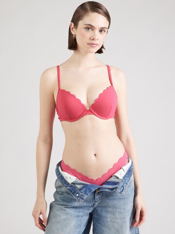 Hunkemöller Push-up Bikini top in Pink: front