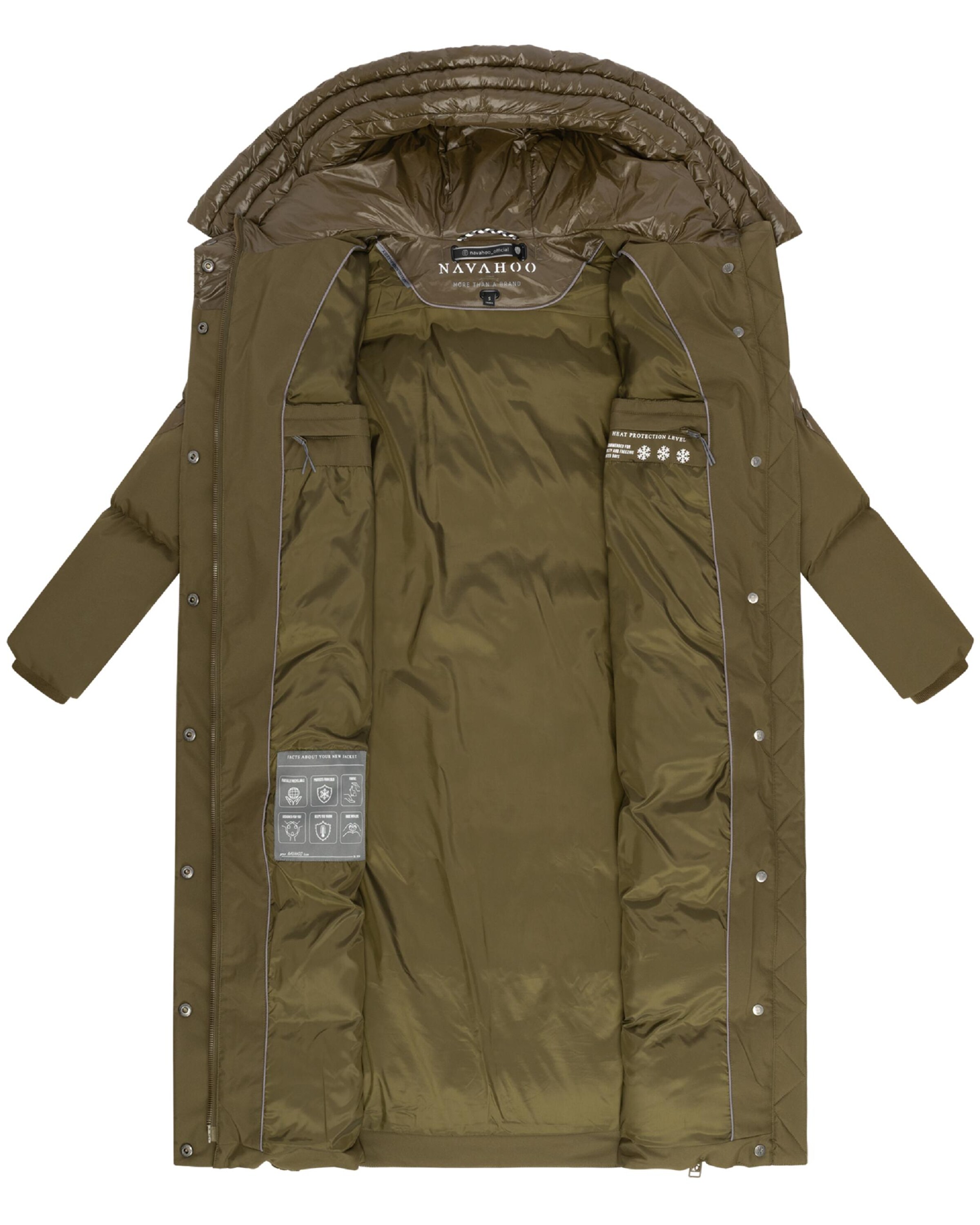 Cappotto invernale 'Knusperherz 14' di NAVAHOO in verde