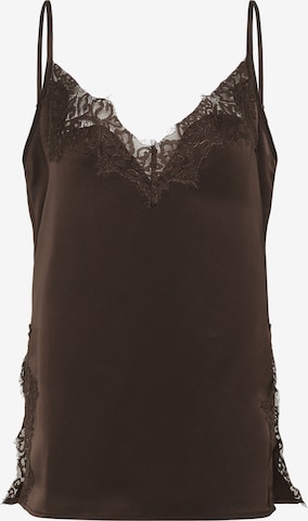 My Essential Wardrobe Top 'MWBrenda' in Bruin: voorkant