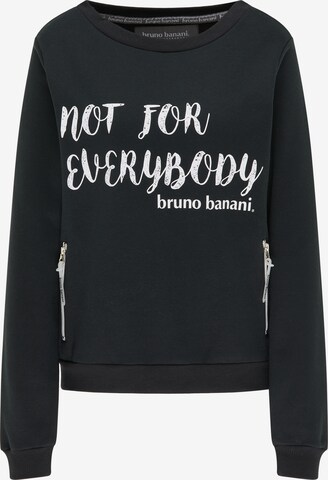 BRUNO BANANI Sweatshirt 'Diaz' in Zwart: voorkant