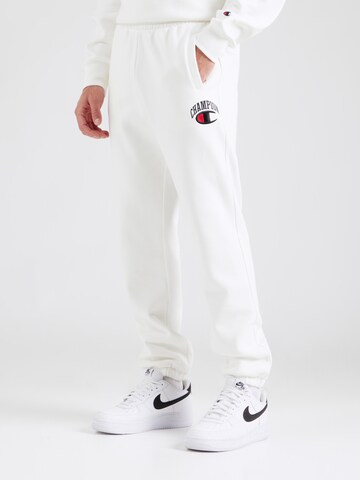 Champion Authentic Athletic Apparel Tapered Nadrág - fehér: elől