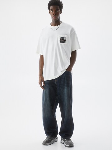 Pull&Bear T-Shirt in Weiß