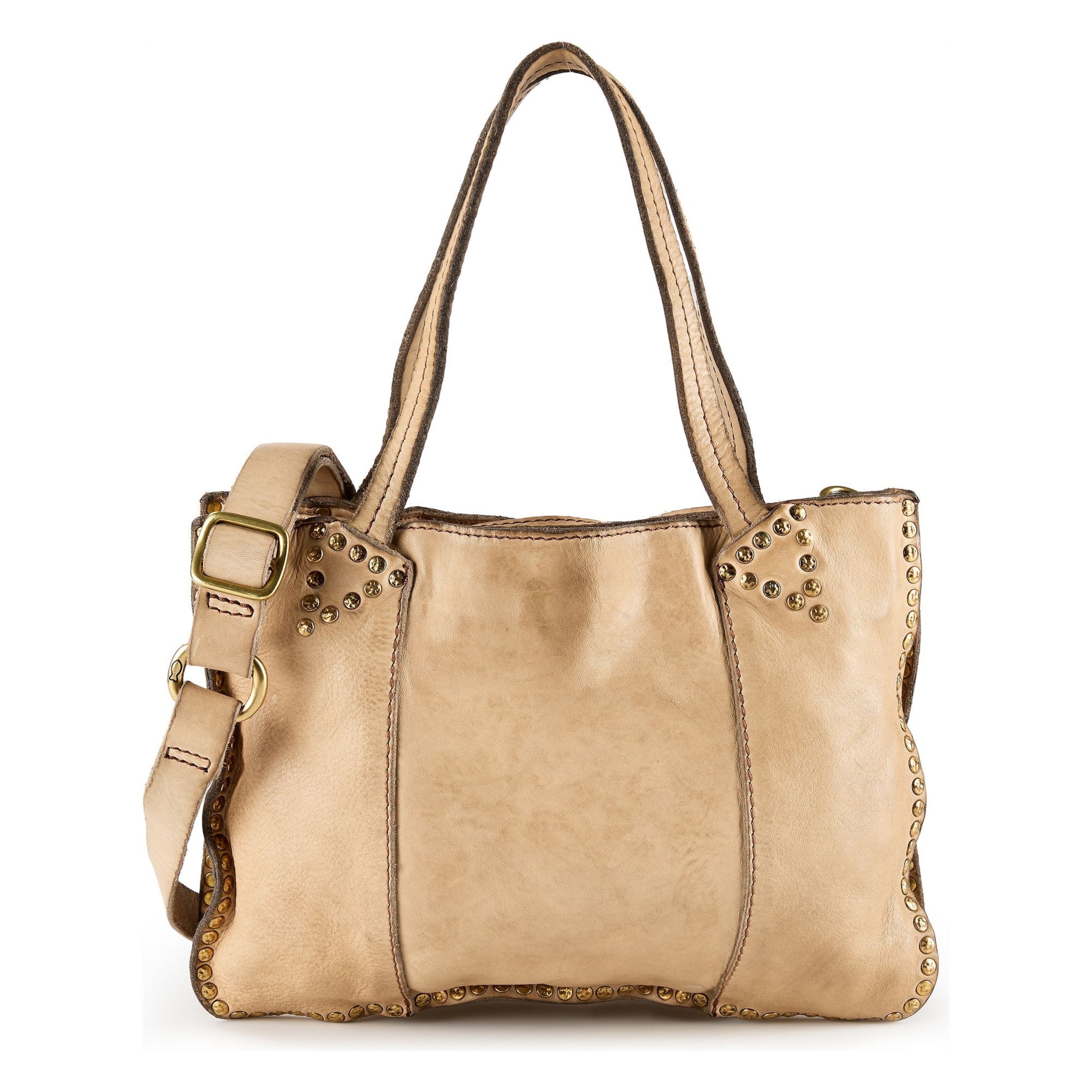 Campomaggi Schoudertas 'Cora' in Beige