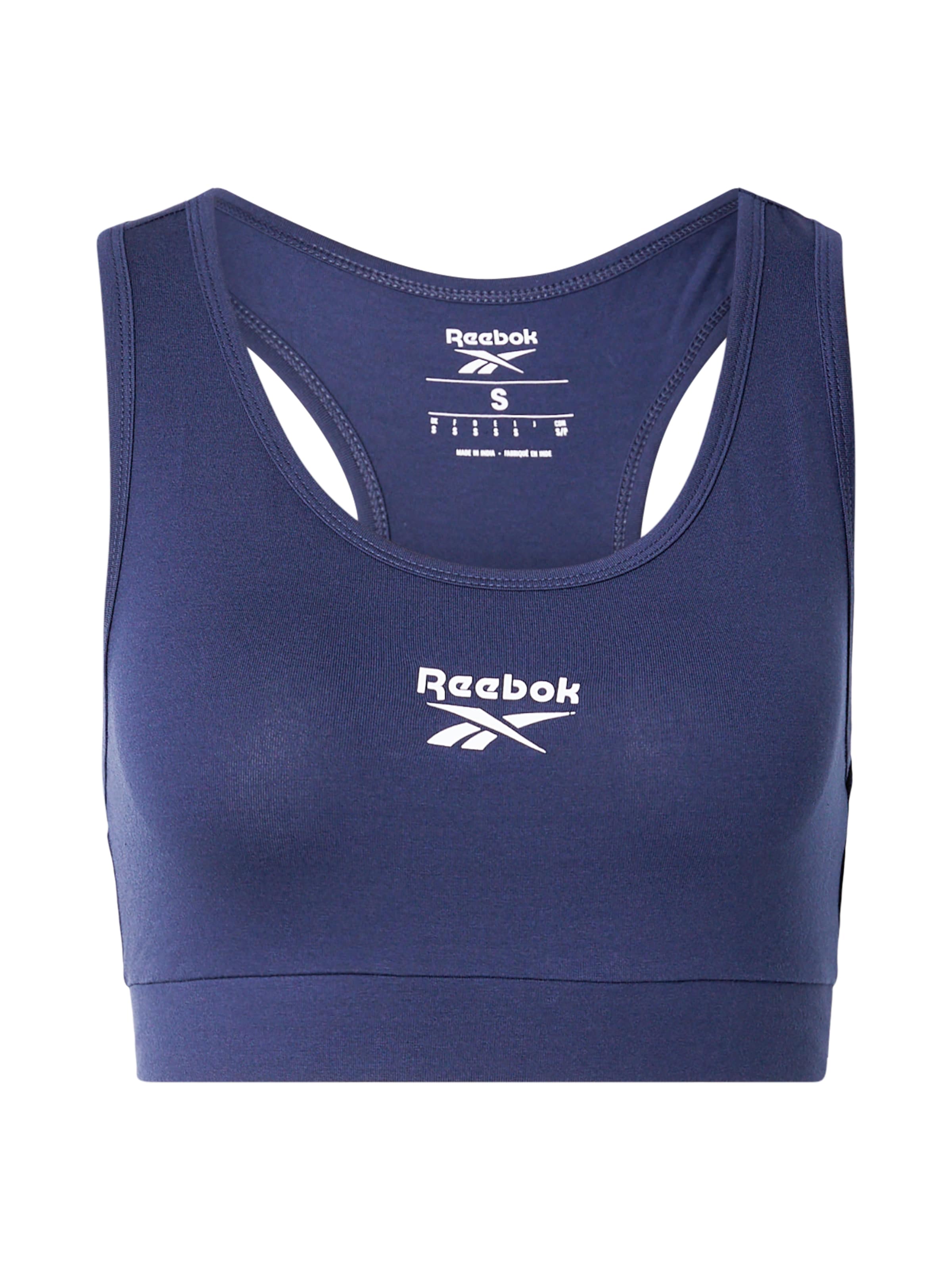 Reebok Bustier Športni top | modra barva: sprednja stran