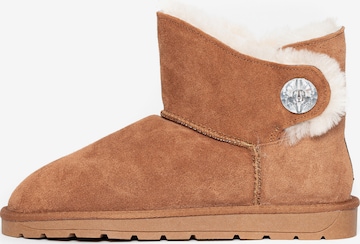 Gooce - Botas 'Diama' em castanho: frente