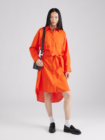 ESPRIT Blousejurk in Oranje: voorkant