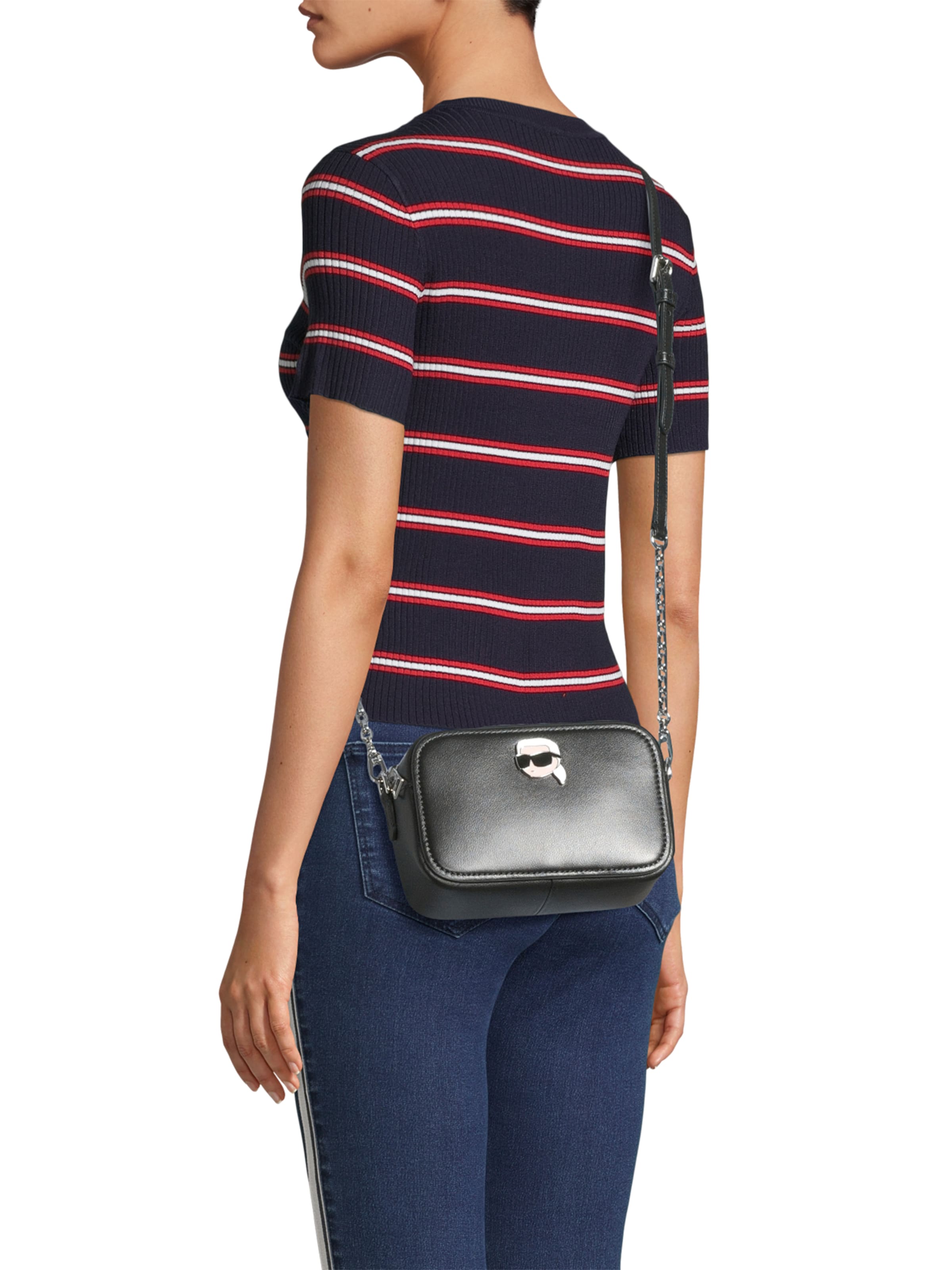 Karl Lagerfeld Taška přes rameno 'Ikonik 2.0' – černá