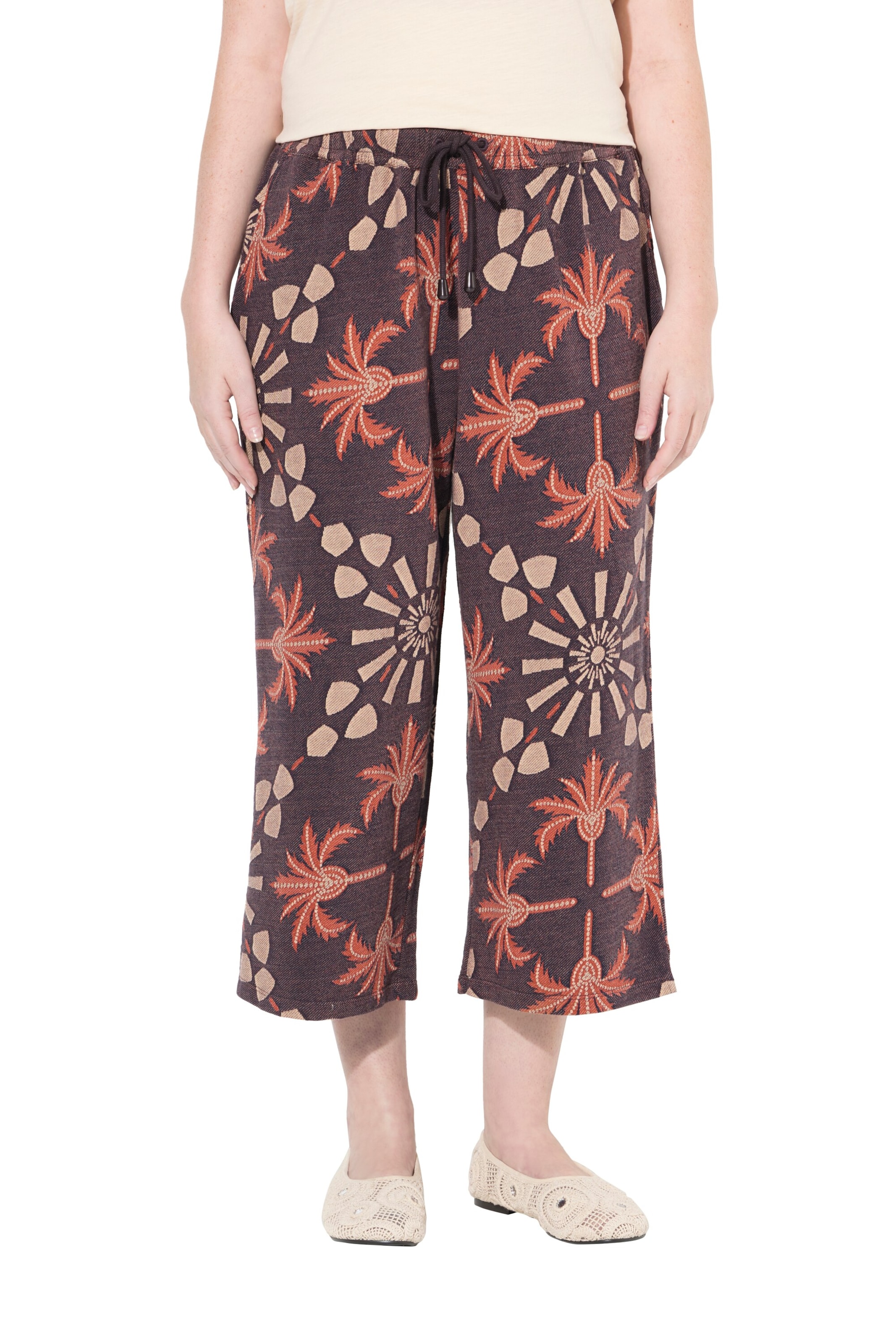 Regular Pantalon Ulla Popken en marron : devant