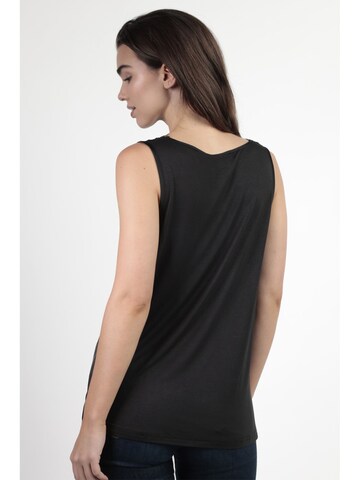 admas - Top 'Camiseta Sin Mangas Satin Lace para Mujer' en negro