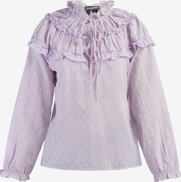 DreiMaster Vintage Blouse in Lila: voorkant