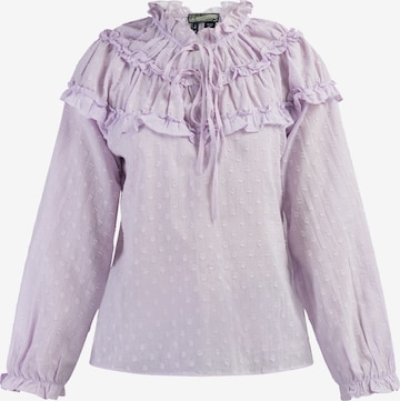 DreiMaster Vintage Блузка в Лиловый: спереди