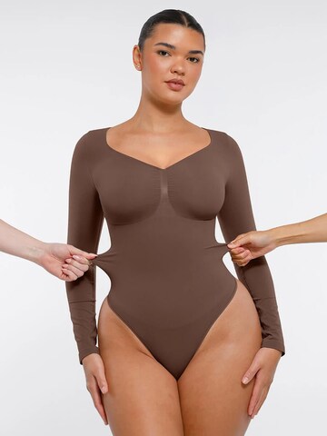 FÉMINITÉ Fatale Shaping Bodysuit 'AVA' in Brown