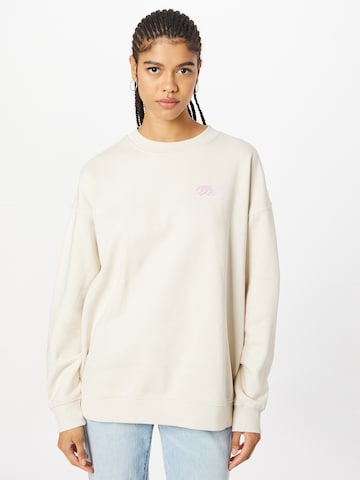 WEEKDAYSweater majica - bež boja: prednji dio