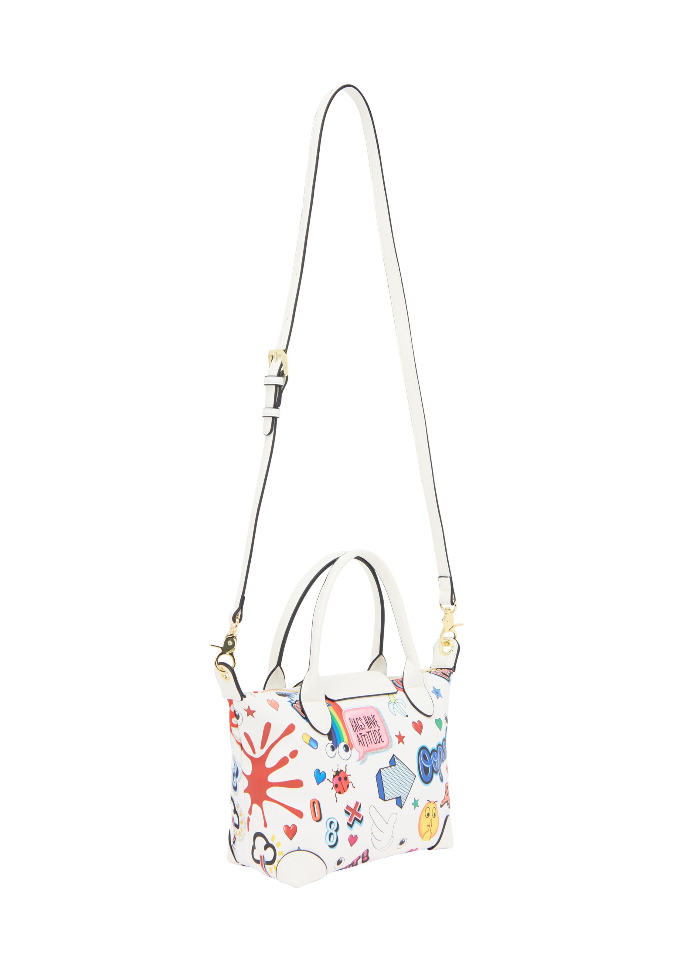 MYMO Handbag 'Pop Eyetheme' in White