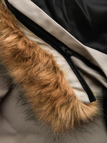 Ombre Winterjas in Beige