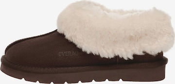 Everau Sisäkengät 'Ibis' värissä ruskea: etupuoli