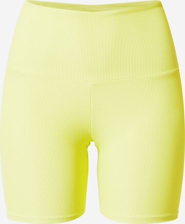 Skinny Pantalon de sport Onzie en jaune : devant