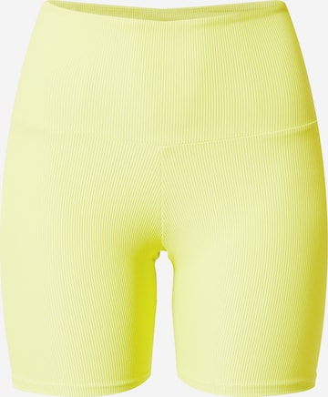 Pantaloni sport de la Onzie pe galben: față