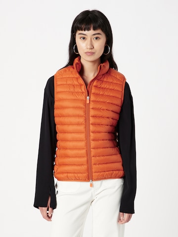 SAVE THE DUCK Vest 'CHARLOTTE' in Orange: front