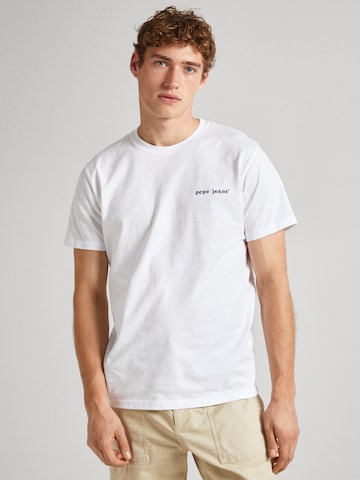 Pepe Jeans Shirt ' CLAUS ' in Weiß: predná strana